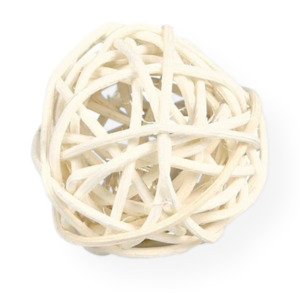 Trixie Wicker Ball with Bell 4cm