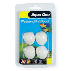 Aqua One Weekend Fish Food Block 20g