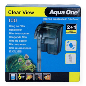 Aqua One H100 Clear View Hang On Filter 100L/hr