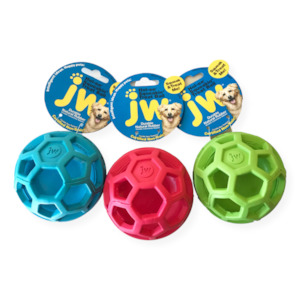 JW Treat N Squeak Treat Dispensing Ball Dog Toy