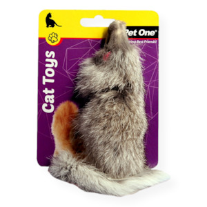 Pet: Pet One Cat Toy Grey Mouse 12.5cm