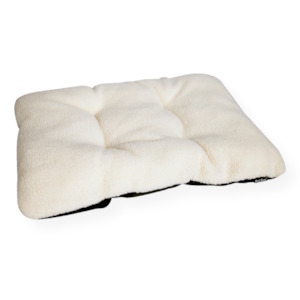 Pet One Dog Bed Cushion Rectangular Sheepskin Replica