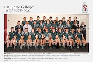 Book and other publishing (excluding printing): Rugby 1st XV - Rathkeale College 2022