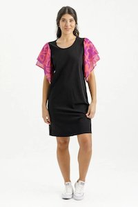 Lola Dress - Black Sunset Floral