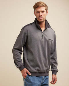 Clothing: Ryan Half Zip - Grey Marle 2