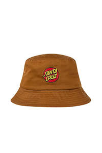 Classic Dot Patch Bucket Hat - Brown