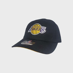 Clothing: Team Colour 6 Panel Los Angeles Lakers - Black