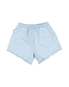 Icy Blue Denim Short