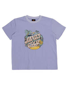 Aloha Dot Front Tee - Iris