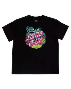 Clothing: Aloha Dot Front Tee - Black