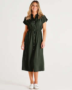 Clothing: Simone Dress - Olive