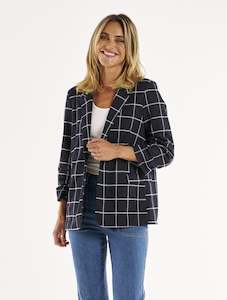 Clothing: Check Jersey Blazer