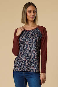 Alice Print Front Top