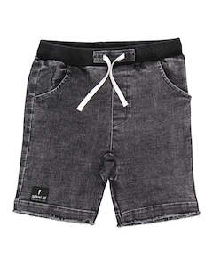 Checkboard Pocket Denim Short