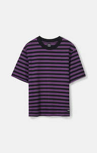 Block Tee - Mauve/Black