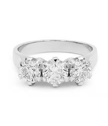 2.00ct 3 Stone Ring