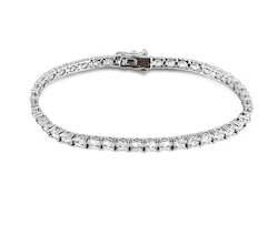 Silver CZ Tennis Bracelet