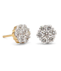 18ct Gold Diamond Earrings