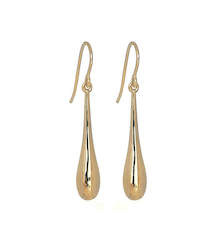 9ct Yellow Gold Tear Drop Earrings