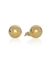 9ct Yellow Gold Ball Stud Earrings