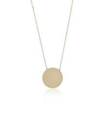 Jewellery: 9ct Gold Disc