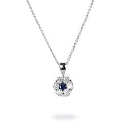 Sapphire & Diamond Necklace