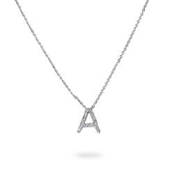 Diamond Initial Necklace