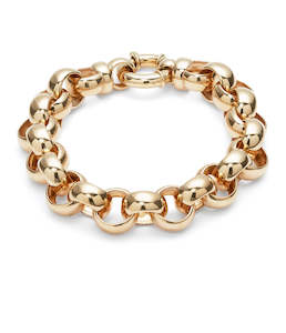 9ct Yellow Gold Belcher Bracelet