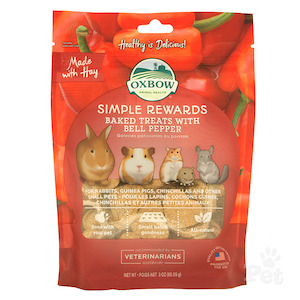 Oxbow Simple Rewards Baked Treat Bell Pepper 85gm