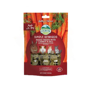 Oxbow Simple Rewards Baked Treat Carrot & Dill 85gm