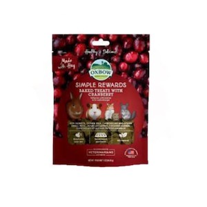 Oxbow Simple Rewards Baked Treat Cranberry 85gm