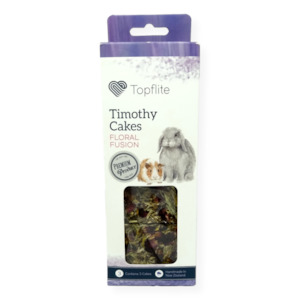 Small Animal Treats: Timothy Cake Floral Fusion