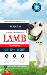 Training & Reward: Bailey + Co NZ Training Treats Freeze Dried Lamb 50gm