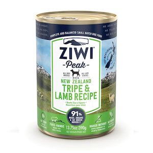 Ziwi Peak Canned Dog Food- Tripe & Lamb 390gm