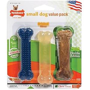 Nylabone Flexi Chew & Healthy Edibles Small Dog Value Pack