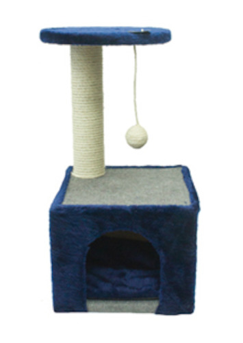 Tigga Cat Scratch Box & Platform- Blue