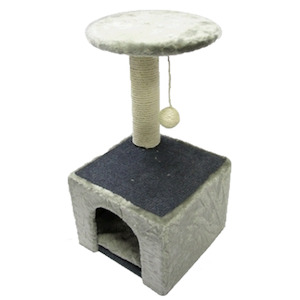 Tigga Cat Scratch Box & Platform- Grey