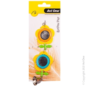 Bird Toys: Avi One Double Buttercup Mirror