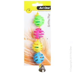 Bird Toys: Avi One Geo Balls with Bell