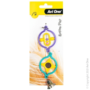 Avi One Twin Rings with Beads, Bell & Mirror