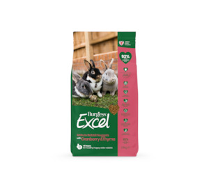 Small Animal Food: Burgess Excel – Mature Rabbit Nuggets with Cranberry & Thyme 1.5kg