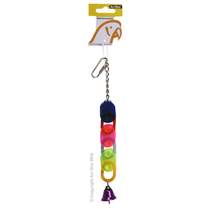 Bird Toys: Avi One Acrylic Chain with Bell