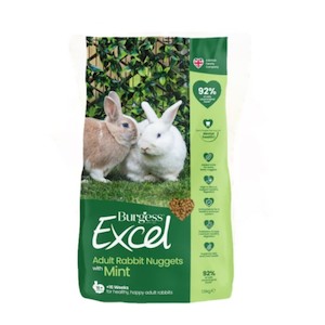 Small Animal Food: Burgess Excel – Adult Rabbit Nuggets with Mint