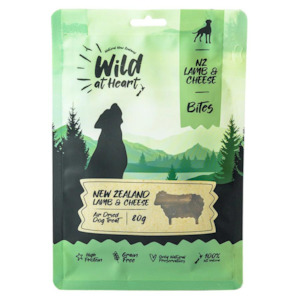 Wild at Heart Air Dried Lamb & Cheese Bites Dog Treats