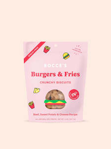 Pet: Bocce's Burgers & Fries Crunchy Biscuits Dog Treats