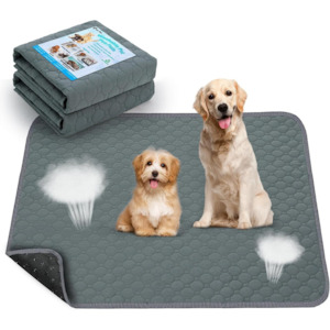 PAWMOM Super Absorbent Washable Pee Pads with Non-Slip Design for Pets