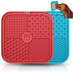 Pet: Pet Licking Mat - Food Slow Feeder Pad for Dog Anxiety Relief