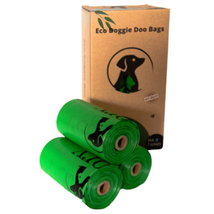 Dog Poop Bags, Eco Doggie Doo Bags [120 Bags / 8 Rolls]