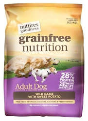 Natures Goodness Grain Free Wild Game with Sweet Potato 3kg x 4