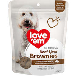 Love'em Beef Liver Brownies 250g x 5